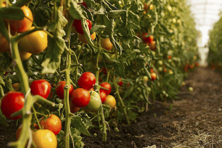 Tomatoes plant in india
