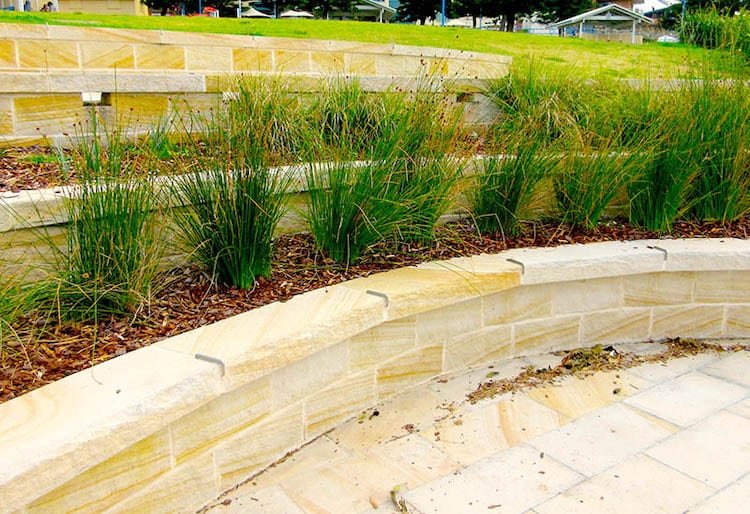 Tiered Terrace retaining wall