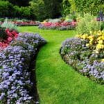 Magical Flower Garden With Pathway